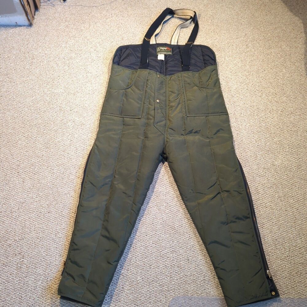 RefrigiWear Insulated High Bib Green Overalls Green XL Cold Protection Workwear